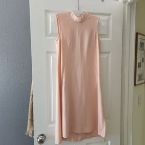 Closet London Pink Mock Neck Midi Dress